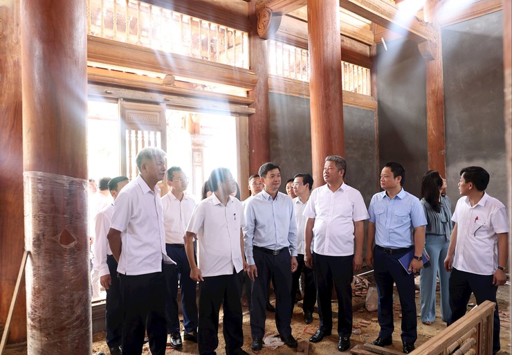 Văn phòng Quốc hội kiểm tra tiến độ dự án Khu lưu niệm Trưởng ban Thường trực Quốc hội Bùi Bằng Đoàn- Ảnh 4.