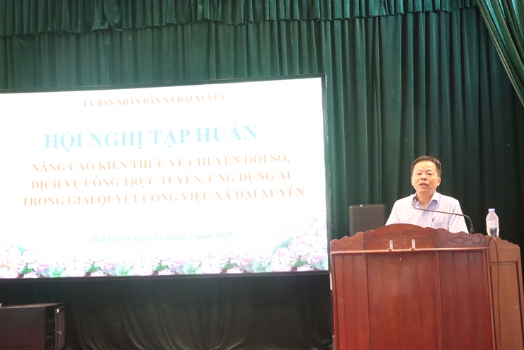 Xã Đại Xuyên: Tập huấn chuyển đổi số, nâng cao hiệu quả xây dựng chính quyền phục vụ Nhân dân- Ảnh 2.