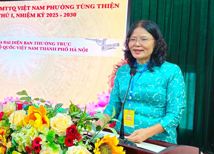 Đồng chí Vũ Dư Hùng giữ chức Chủ tịch Ủy ban MTTQ Việt Nam phường Tùng Thiện nhiệm kỳ 2025-2030- Ảnh 6.