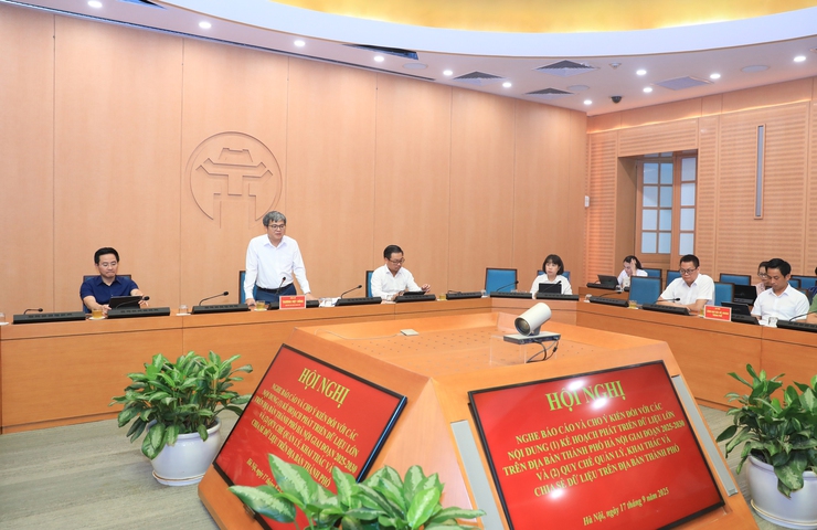 Phó Chủ tịch UBND Thành phố Trương Việt Dũng làm việc với các chuyên gia, nhà khoa học về kế hoạch phát triển dữ liệu lớn- Ảnh 1.
