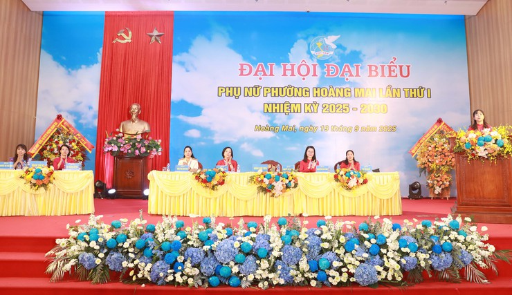 Đại hội đại biểu Hội LHPN phường Hoàng Mai lần thứ I, nhiệm kỳ 2025-2030- Ảnh 1.