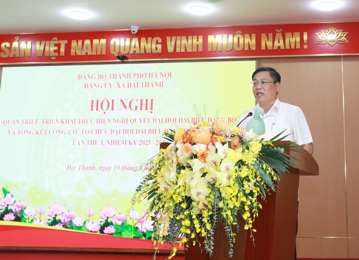 Xã Đại Thanh quán triệt, triển khai Nghị quyết Đại hội Đảng bộ xã lần thứ I- Ảnh 2.