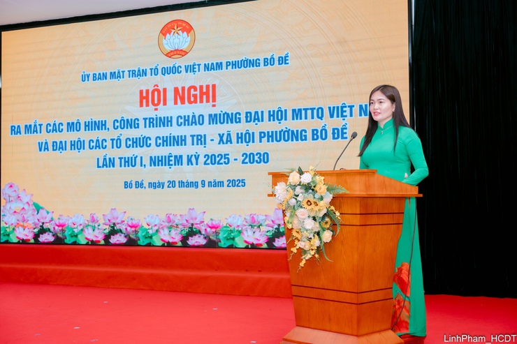 Phường Bồ Đề ra mắt các mô hình chào mừng Đại hội Mặt trận Tổ quốc- Ảnh 11.