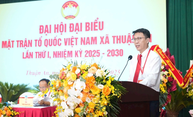 Đại hội đại biểu Ủy ban MTTQ xã Thuận An nhiệm kỳ 2025-2030: Khẳng định vai trò nòng cốt của khối đại đoàn kết toàn dân- Ảnh 4.