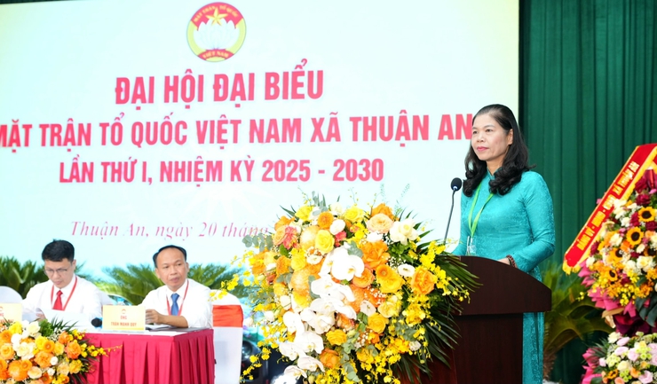 Đại hội đại biểu Ủy ban MTTQ xã Thuận An nhiệm kỳ 2025-2030: Khẳng định vai trò nòng cốt của khối đại đoàn kết toàn dân- Ảnh 5.