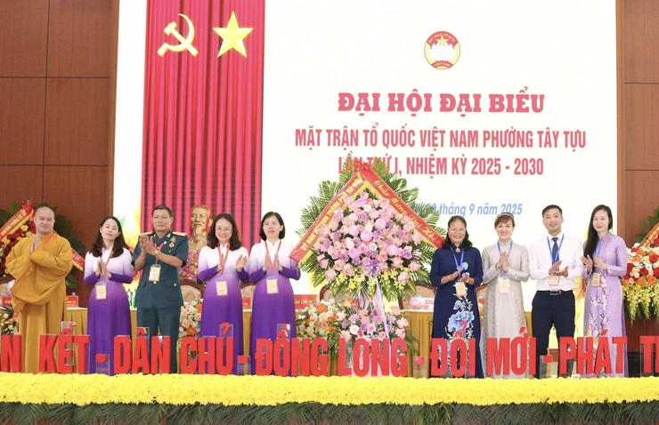 Đại hội đại biểu Mặt trận tổ quốc Việt Nam phường Tây Tựu lần thứ I thành công tốt đẹp- Ảnh 1.