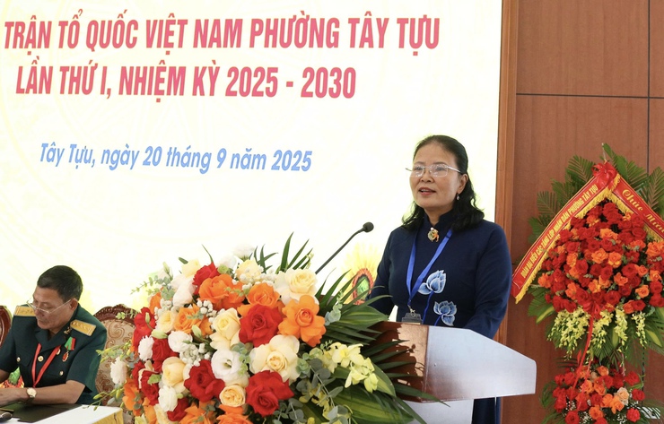 Đại hội đại biểu Mặt trận tổ quốc Việt Nam phường Tây Tựu lần thứ I thành công tốt đẹp- Ảnh 5.