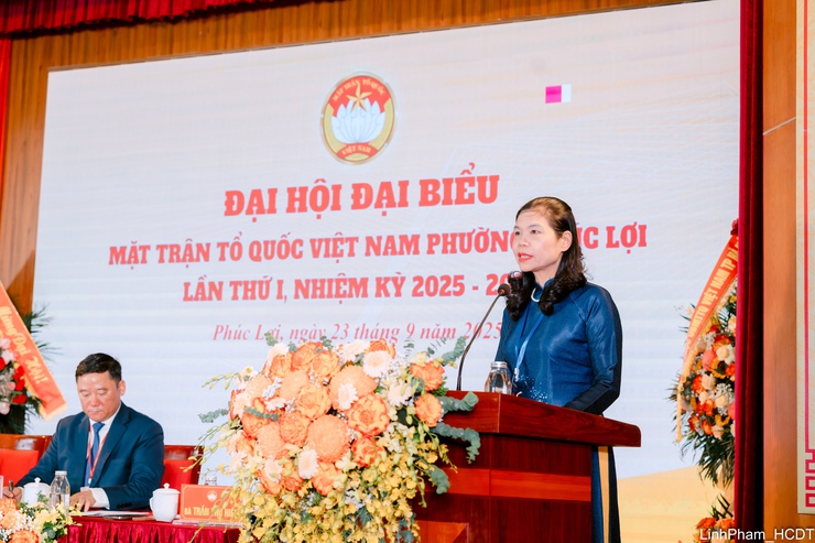 Đại hội đại biểu MTTQ Việt Nam phường Phúc Lợi lần thứ I thành công tốt đẹp- Ảnh 6.