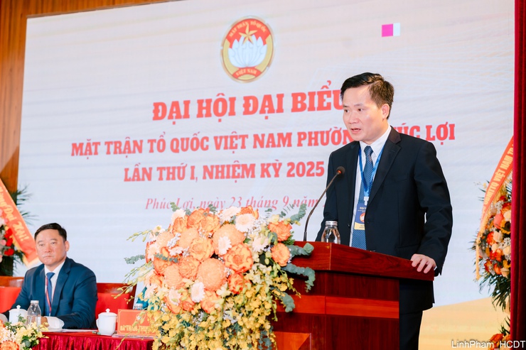 Đại hội đại biểu MTTQ Việt Nam phường Phúc Lợi lần thứ I thành công tốt đẹp- Ảnh 8.