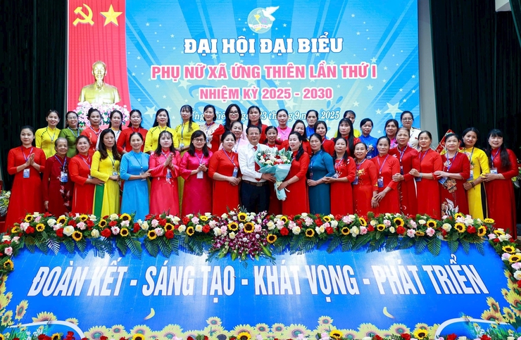 Đại hội Phụ nữ xã Ứng Thiên: Chuyển đổi số, xây dựng hình ảnh phụ nữ Thủ đô hiện đại- Ảnh 3.