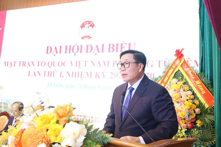 Đồng chí Phạm Hải Hoạt giữ chức Chủ tịch Ủy ban MTTQ Việt Nam phường Từ Liêm- Ảnh 4.
