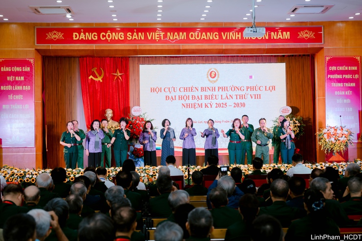 Phát huy phẩm chất “Bộ đội Cụ Hồ”, Hội Cựu chiến binh phường Phúc Lợi bước vào nhiệm kỳ mới- Ảnh 1.