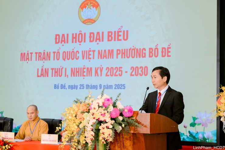 Đại hội MTTQ Việt Nam phường Bồ Đề: Phát huy sức mạnh khối đại đoàn kết toàn dân tộc- Ảnh 3.