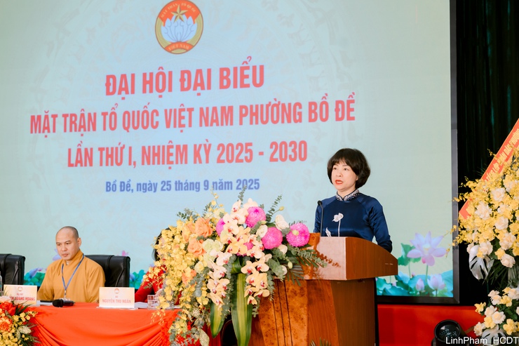 Đại hội MTTQ Việt Nam phường Bồ Đề: Phát huy sức mạnh khối đại đoàn kết toàn dân tộc- Ảnh 8.