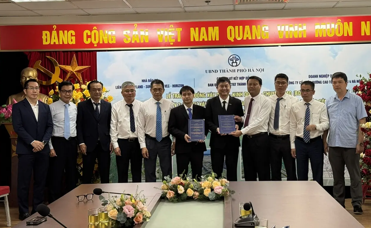 Ký hợp đồng BOT dự án thành phần 3, Vành đai 4 - Vùng Thủ đô Hà Nội- Ảnh 1.