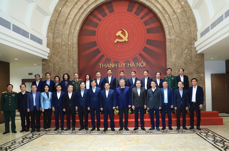 Tổng Bí thư Tô Lâm làm việc với Ban Thường vụ Thành ủy Hà Nội về những định hướng lớn phát triển Thủ đô- Ảnh 3.