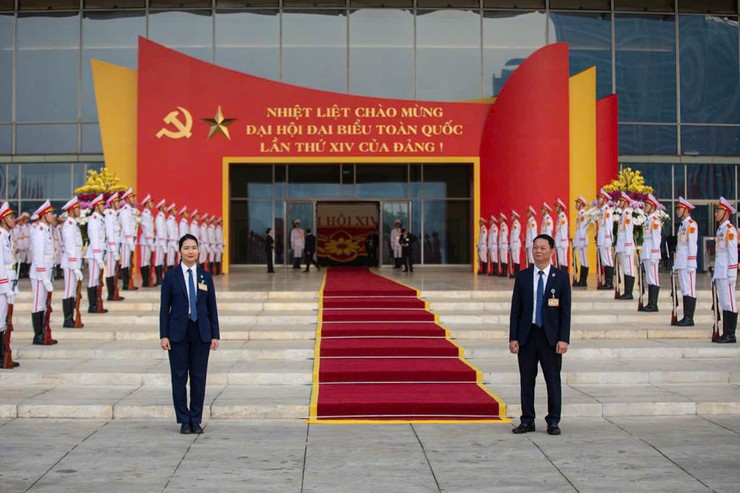 Công an Hà Nội diễn tập phương án dẫn đoàn, xếp xe phục vụ Đại hội XIV của Đảng- Ảnh 2.