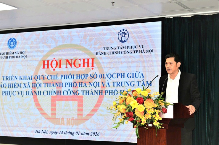 Bảo hiểm xã hội Thành phố và Trung tâm phục vụ Hành chính công Thành phố triển khai quy chế phối hợp- Ảnh 1.