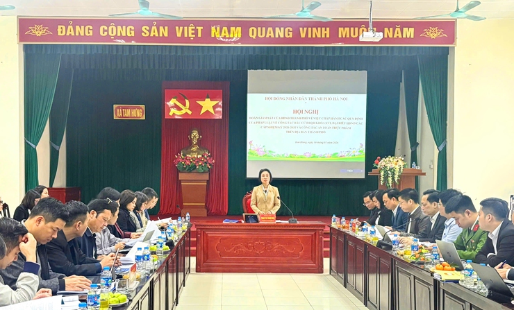 Giám sát việc chấp hành các quy định của pháp luật về công tác bầu cử đại biểu Quốc hội và đại biểu HĐND các cấp tại xã Tam Hưng- Ảnh 1.