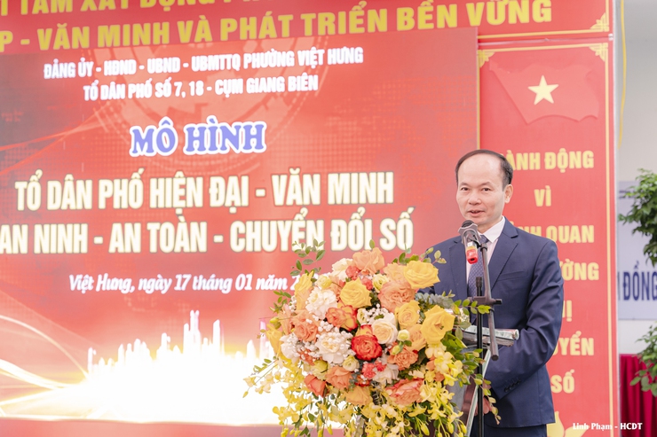Phường Việt Hưng ra mắt mô hình “Tổ dân phố Hiện đại - Văn minh - An ninh - An toàn - Chuyển đổi số”- Ảnh 7.
