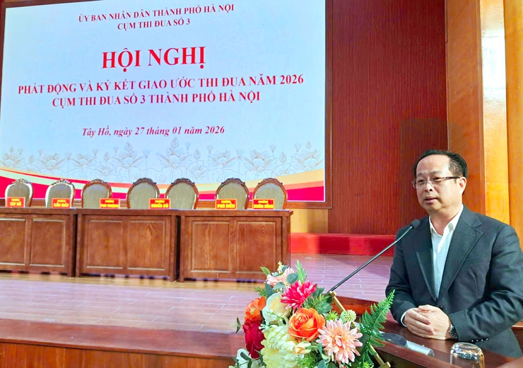 Cụm thi đua số 3 thành phố Hà Nội triển khai nhiệm vụ năm 2026- Ảnh 3.