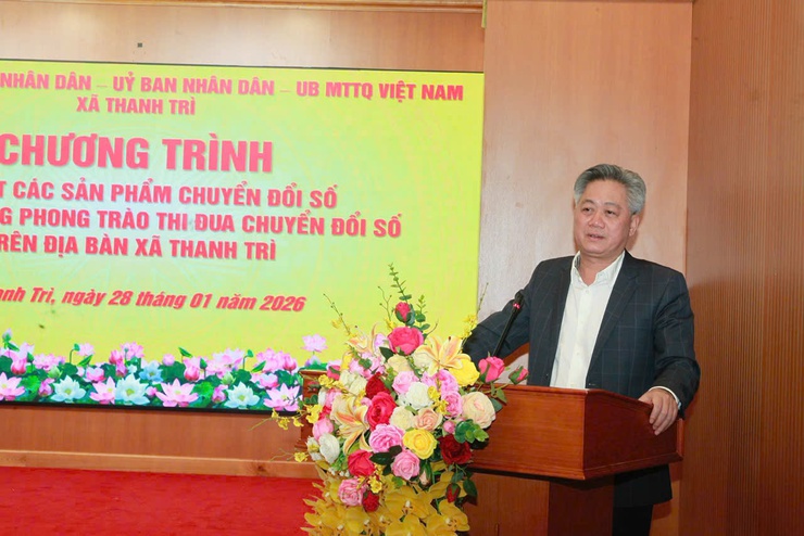 Thanh Trì ra mắt các sản phẩm chuyển đổi số, phát động phong trào thi đua giai đoạn 2026 – 2030- Ảnh 5.