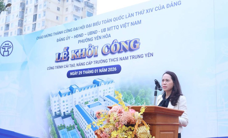 Khởi công xây dựng công trình cải tạo, nâng cấp trường THCS Nam Trung Yên- Ảnh 2.