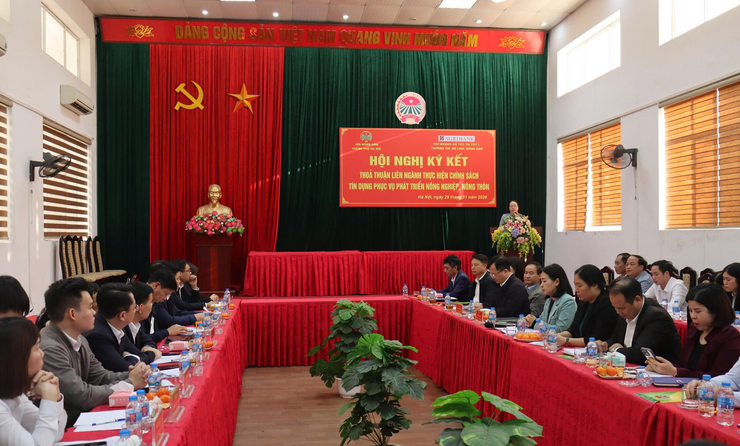 Ký kết thỏa thuận liên ngành về chính sách tín dụng phục vụ phát triển nông nghiệp, nông thôn- Ảnh 2.