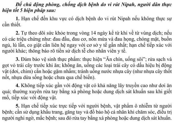 Tăng cường giám sát phòng, chống dịch bệnh do vi rút Nipah- Ảnh 2.