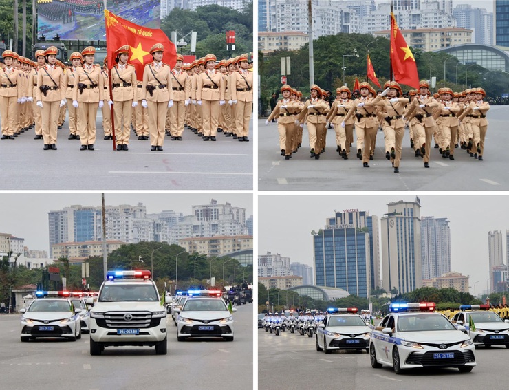 Bảo đảm trật tự an toàn giao thông phục vụ sơ duyệt, diễn tập phương án bảo vệ Đại hội Đảng- Ảnh 4.