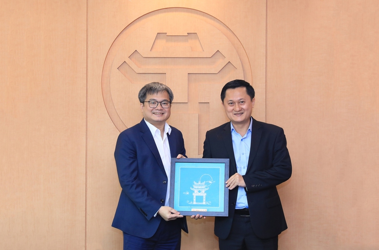 Phó Chủ tịch UBND Thành phố Trương Việt Dũng tiếp và làm việc với Tập đoàn AMD (Hoa Kỳ)- Ảnh 3.