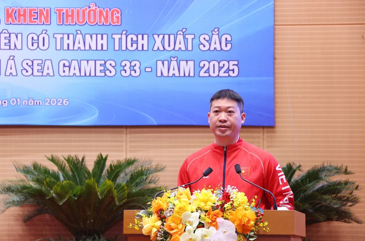 Hà Nội tuyên dương các vận động viên, huấn luyện viên đạt thành tích cao tại SEA Games 33- Ảnh 5.