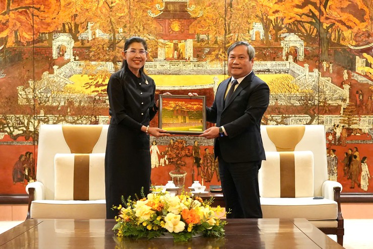 Hanoi Chairman Vu Dai Thang meets Thai Ambassador in Vietnam- Ảnh 2.