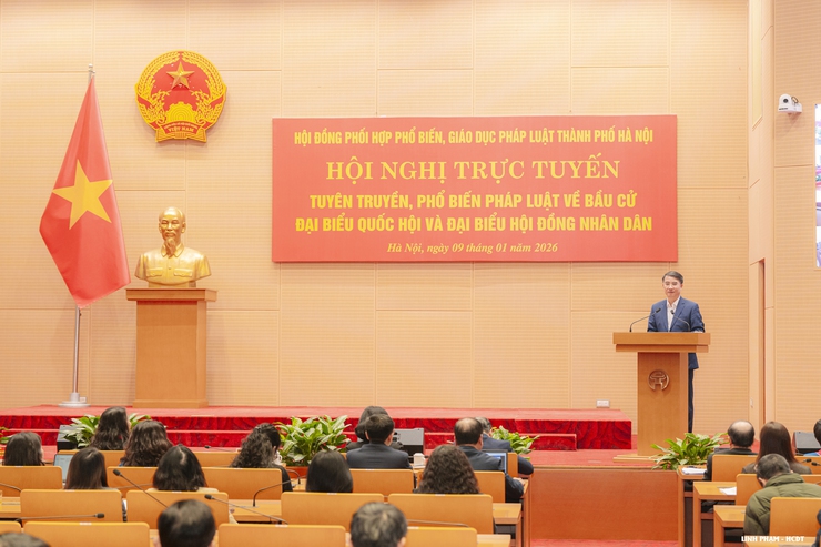 Hà Nội đẩy mạnh tuyên truyền pháp luật về bầu cử, quyết tâm tổ chức thành công "Ngày hội toàn dân"- Ảnh 1.