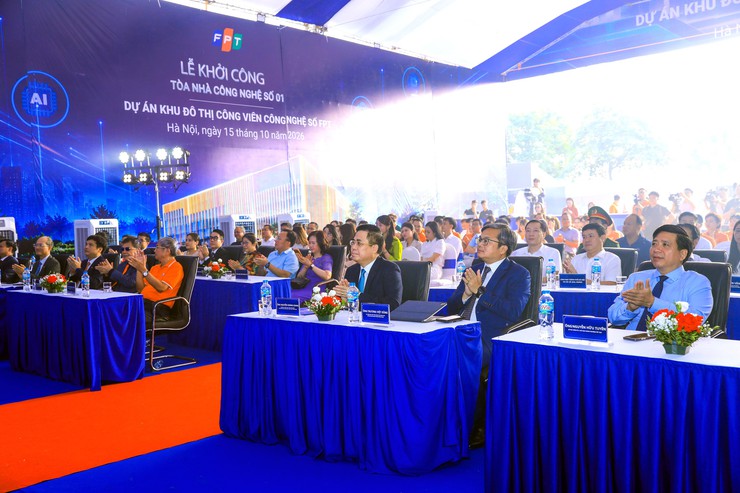 Khởi công Tòa nhà Công nghệ số 01 - Khu đô thị Công viên công nghệ số FPT- Ảnh 1.