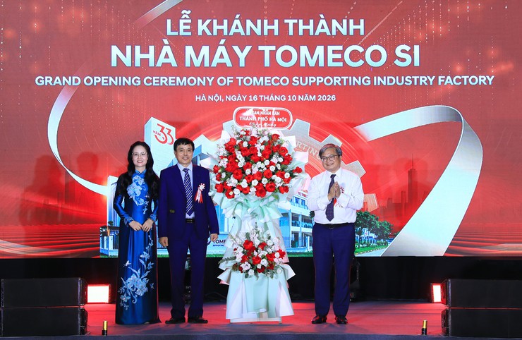 Phó Chủ tịch UBND Thành phố Trương Việt Dũng dự khánh thành nhà máy TOMECO SI- Ảnh 4.