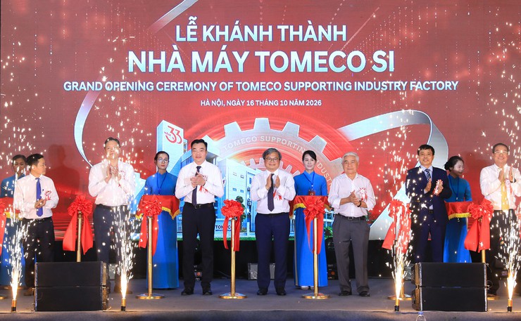 Phó Chủ tịch UBND Thành phố Trương Việt Dũng dự khánh thành nhà máy TOMECO SI- Ảnh 2.