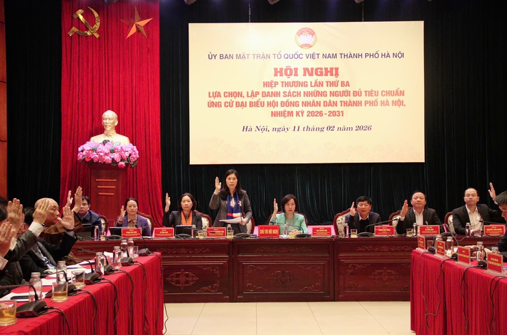 Hiệp thương lần thứ ba, lập danh sách ứng cử viên đại biểu Quốc hội và HĐND Thành phố nhiệm kỳ 2026-2031- Ảnh 3.