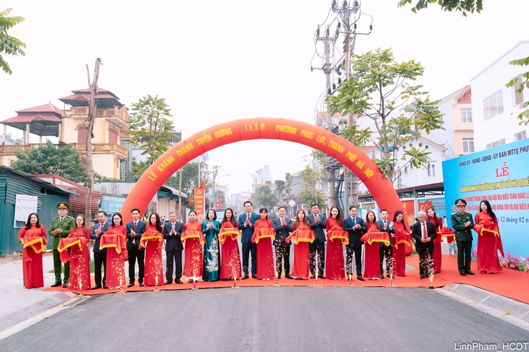 Phường Phúc Lợi khánh thành, khởi công 3 công trình chào mừng thành công Đại hội XIV của Đảng- Ảnh 5.