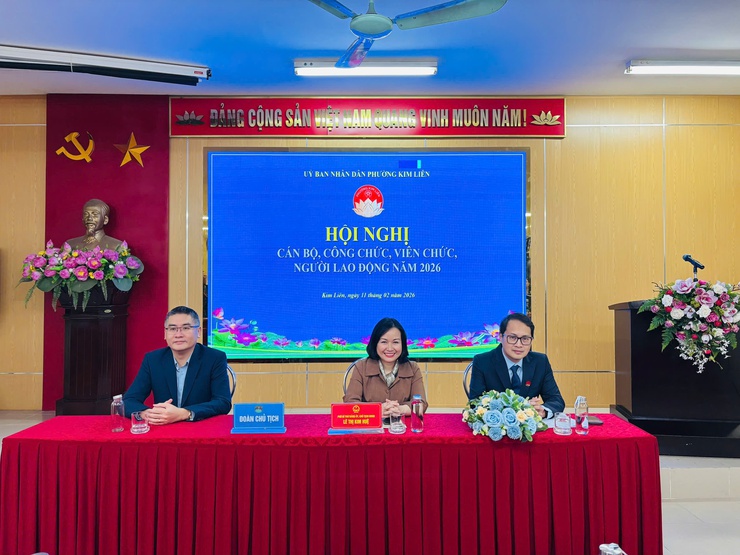 Phường Kim Liên tổ chức Hội nghị cán bộ, công chức, viên chức, người lao động năm 2026- Ảnh 1.