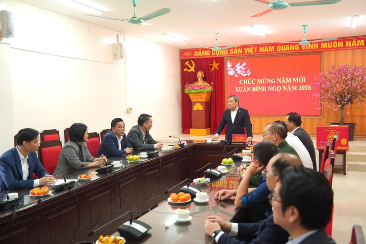 Chủ tịch UBND Thành phố Vũ Đại Thắng thăm, chúc Tết Đảng bộ, chính quyền và Nhân dân xã Mê Linh- Ảnh 4.