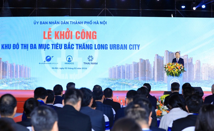 Tổng Bí thư Tô Lâm dự Lễ khởi công dự án Khu đô thị đa mục tiêu tại Hà Nội- Ảnh 13.