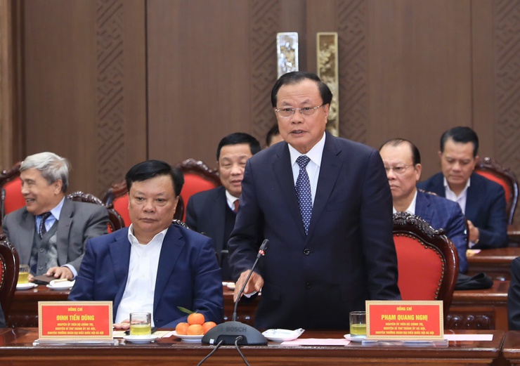 Thành ủy Hà Nội gặp mặt nguyên lãnh đạo Thành phố qua các thời kỳ- Ảnh 3.