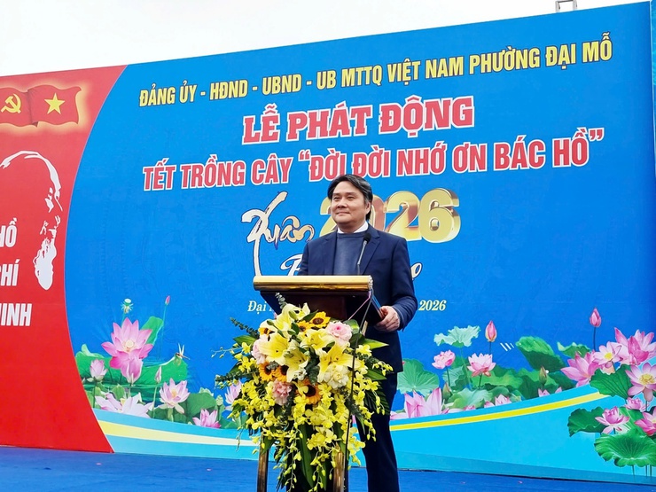 Phường Đại Mỗ tổ chức thành công Lễ phát động Tết trồng Xuân Bính Ngọ 2026- Ảnh 2.