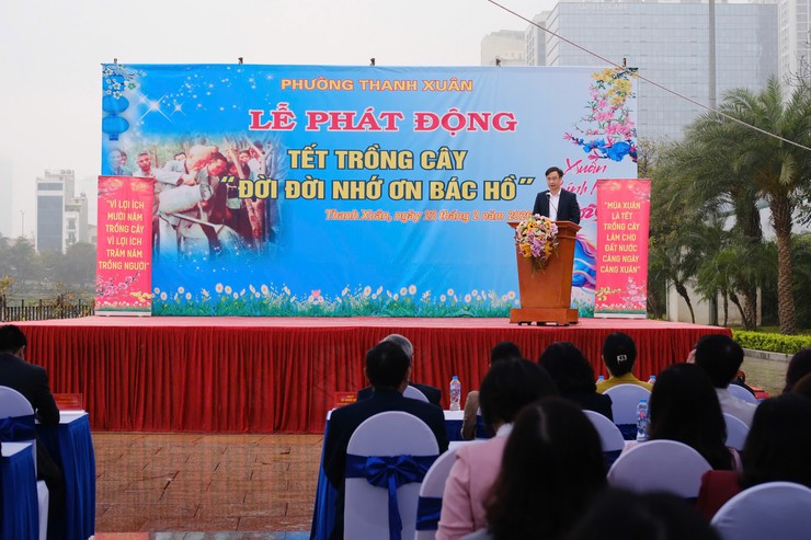 Phường Thanh Xuân phát động “Tết trồng cây đời đời nhớ ơn Bác Hồ” Xuân Bính Ngọ 2026- Ảnh 1.