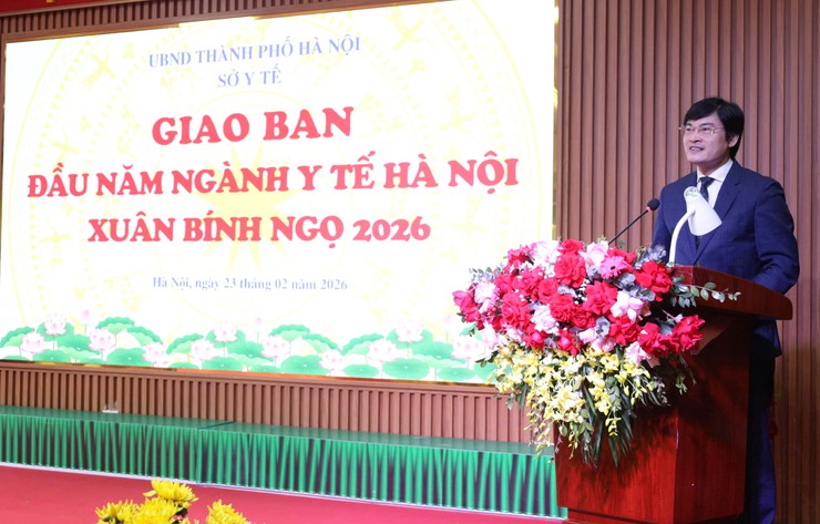 Ngành Y tế Hà Nội giao ban đầu Xuân và phát động Tết trồng cây 2026- Ảnh 2.