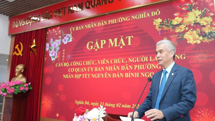 Phường Nghĩa Đô bứt phá ngay từ ngày đầu Xuân- Ảnh 1.