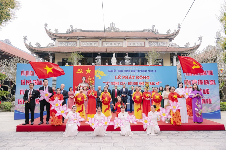 Phường Phúc Lợi phát động “Tết trồng cây đời đời nhớ ơn Bác Hồ” xuân Bính Ngọ 2026- Ảnh 1.
