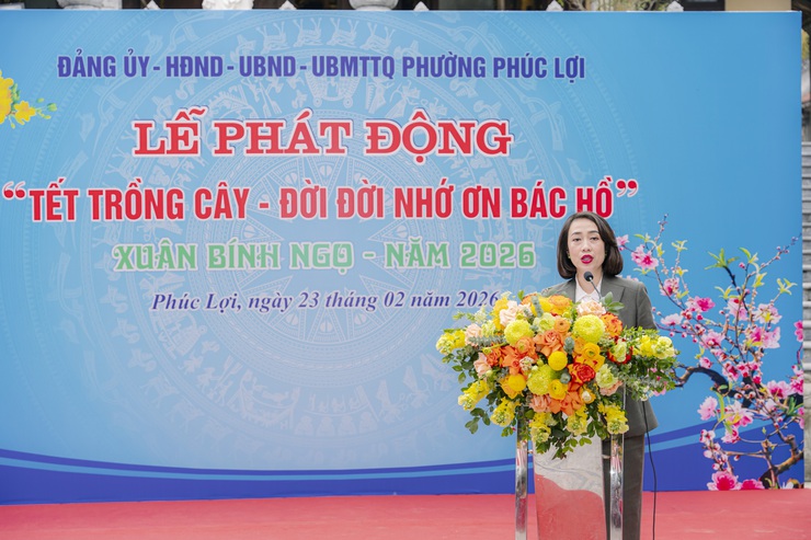 Phường Phúc Lợi phát động “Tết trồng cây đời đời nhớ ơn Bác Hồ” xuân Bính Ngọ 2026- Ảnh 3.