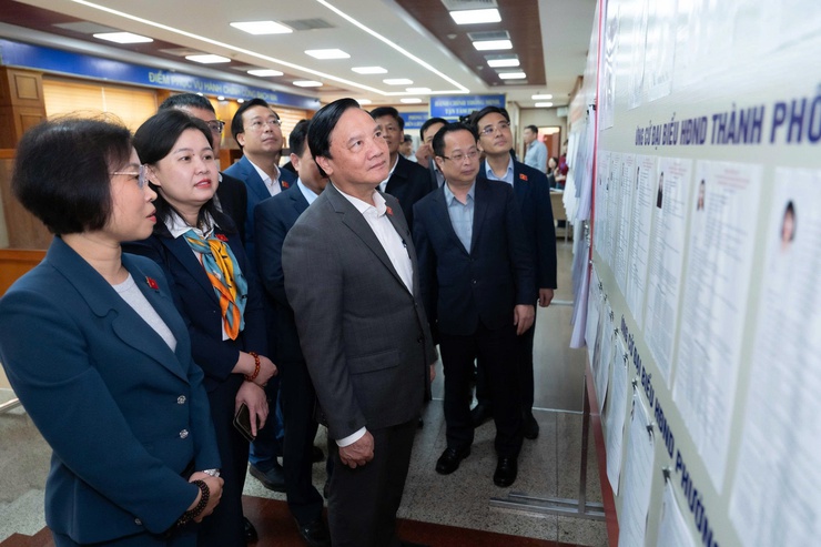 Đoàn giám sát của Quốc hội làm việc với Hà Nội về công tác chuẩn bị bầu cử- Ảnh 2.
